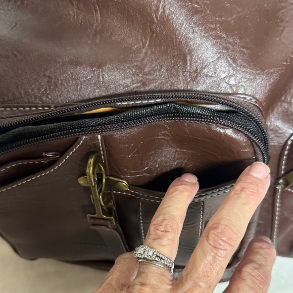 Vintage Yongle Drawstring Backpack with many pockets unisex - Picture 12 of 13